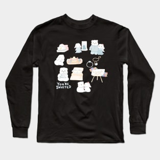 Engagement Bear Bunny Timeline | Bunniesmee Long Sleeve T-Shirt